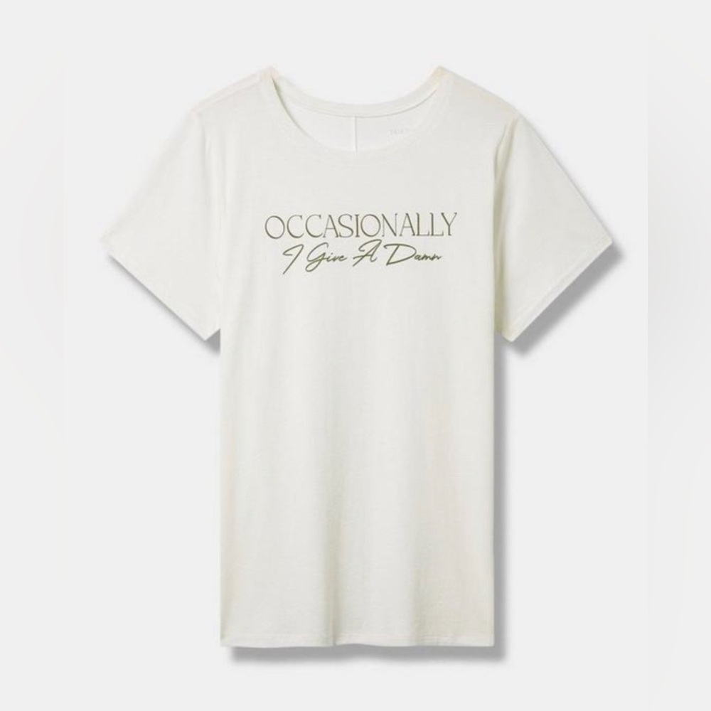 Torrid Occasionally Vintage Cotton Crew Neck Tee